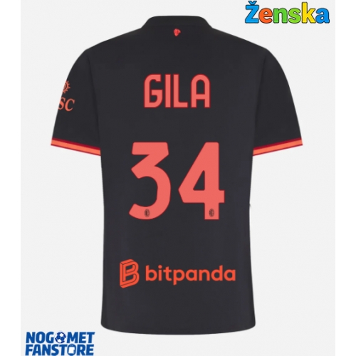 AC Milan Mario Gila #34 Rezervni Dres za Ženska 2026-27 Kratak Rukav